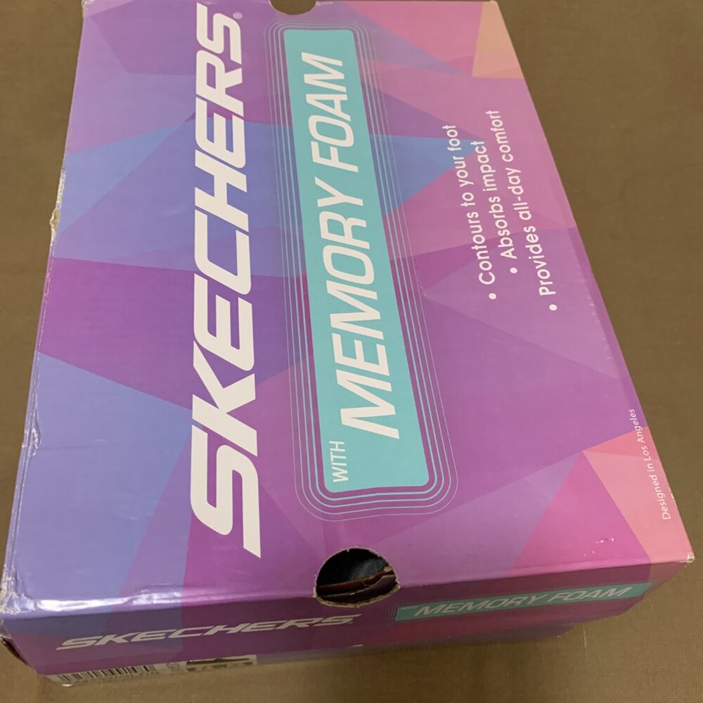 Skechers Memory Foam Sky's the Limit Olive/Orange Women's size 8.5 sneakers - Picture 5 of 6